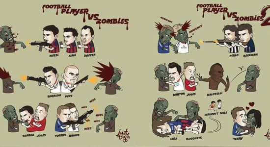 Football Player vs Zombies
