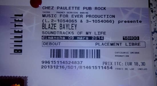 Soundtrack Of My Life - Blaize Bayley @Chez Paulette