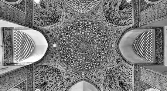 La grande mosquée de Yazd, Iran