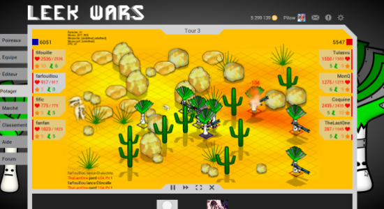 Leek Wars, un jeu web qu'il est bien!