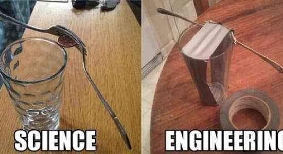 Science vs. Engineering.