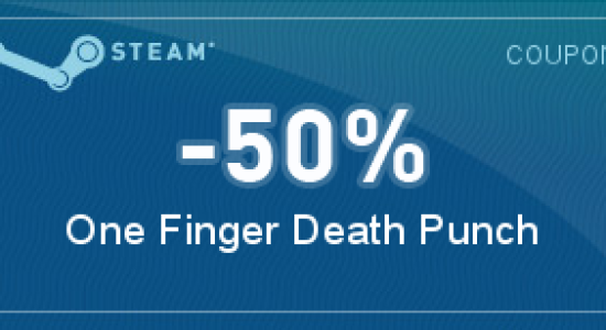 coupon -50% - One Finger Death Punch