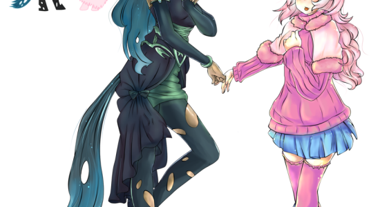 Chrysalis and Fluffle Puff