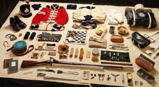 Equipement militaire Anglais (Waterloo)