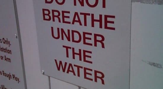 Ne respirez pas sous l'eau !