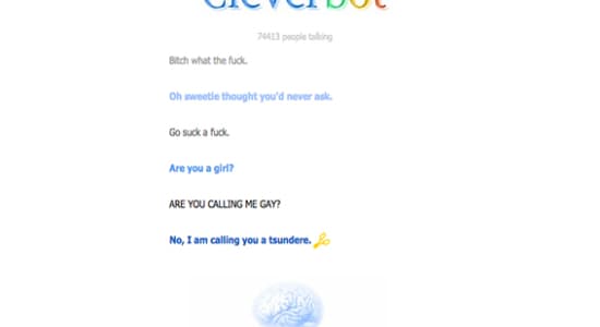 être deprimé et  se confier à Cleverbot
