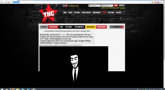 Les Anonymous ont encore frappé...