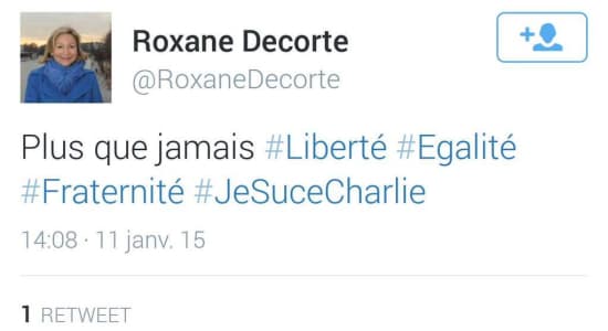 Roxane Decorte très engagée !