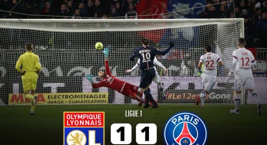 Lyon 1-1 Paris