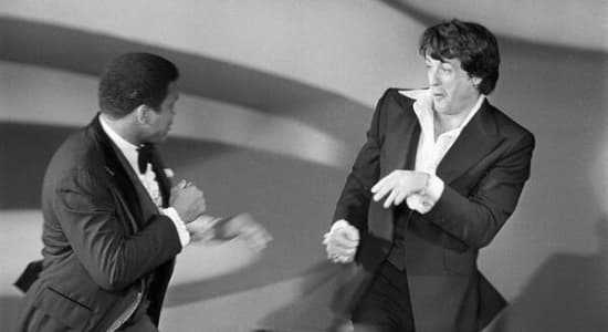Mohamed Ali et Sylvester Stallone - 1977