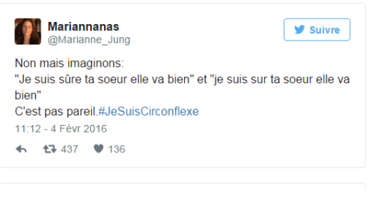 Imaginons ta sœur !  #Jesuiscirconflexe 