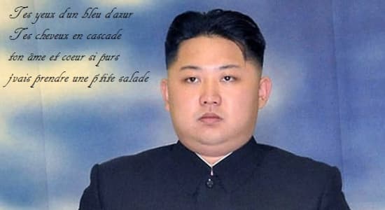 Kim Jong un est parfois poète