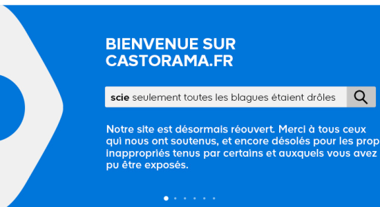 Castorama a réagi aux trolls sur la recherche de leur site