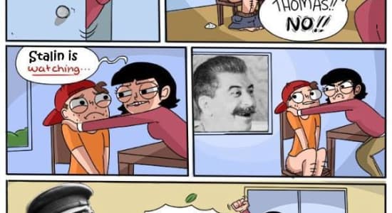 Stalin is watching