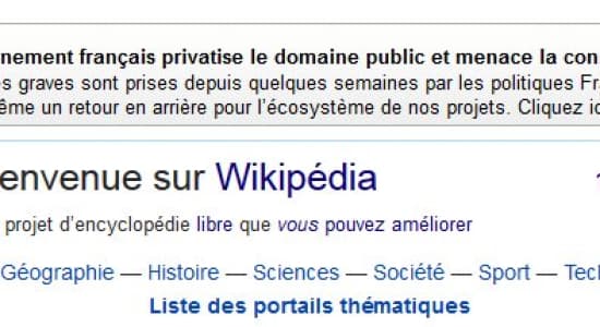Wikipédia dénonce des mesures du gouvernement