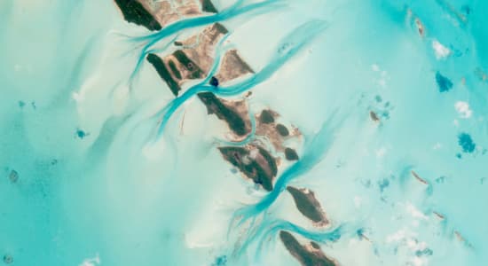 La Terre vue du ciel #9 - Îles Exumas, Bahamas