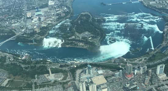 Niagara Falls vu du ciel coté Canadien