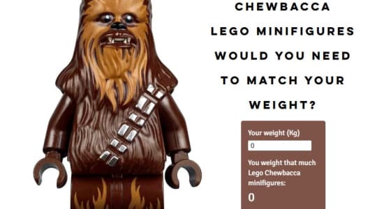 yo les chouals, vous faites quel poids en Lego Chewbacca?