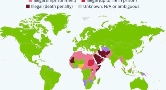Homosexualité: Légalité et peines encourues à travers le monde.