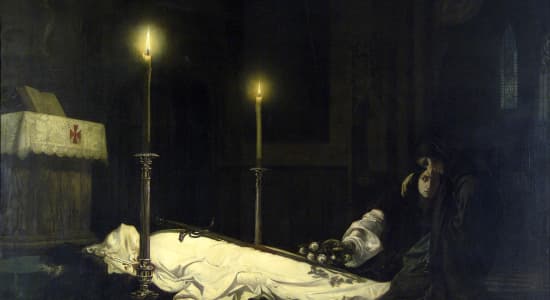 Viktor Madarász | The Mourning of László Hunyadi | 1859