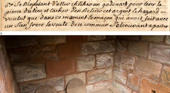 &quot;Accident funeste et déplorable dans les latrines&quot; Les deux maçons, Toulouse, Haute-Garonne, 1779