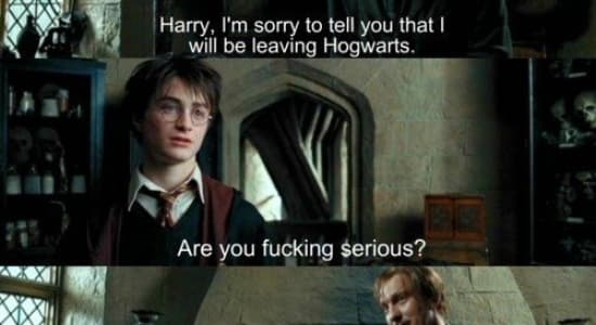 Are you fucking serious ? (Harry Potter)