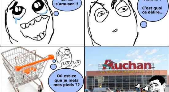 Merci Auchan ! (courses, caddie)