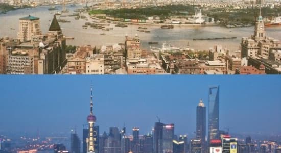 Croissance de Shanghai de 1990 a 2010