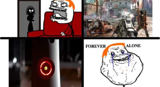 Led rouge forever alone 