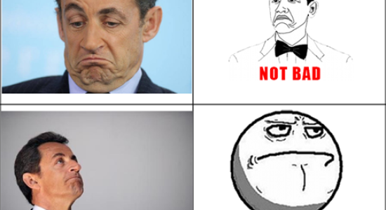 Sarkozy imite les meme 