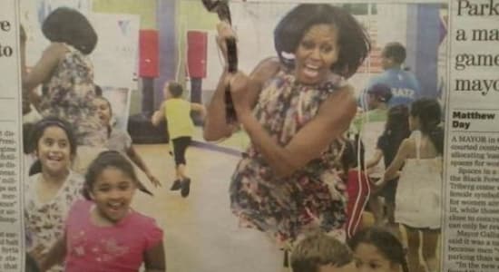Michelle Obama is\'nt the best gym teacher.