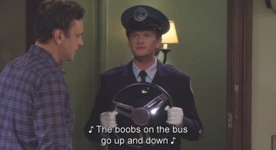 The boobs on the bus.. (Barney Stinson)