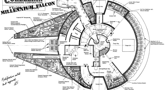 (StarWars) Le plan du Millenium Falcon