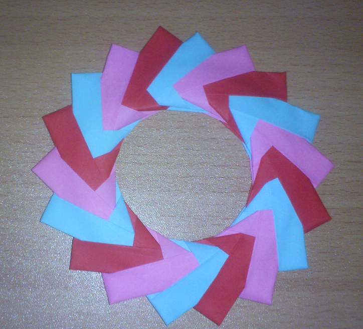 Modular origami: rings...