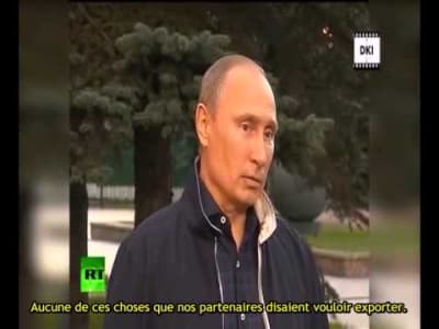 Vladimir Poutine sur les menaces d'intervention en Syrie