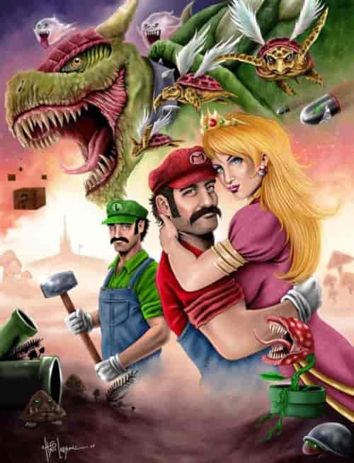Realistic Mario paint