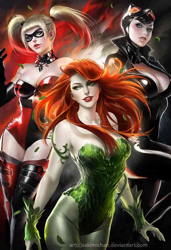Poison Ivy, Catwoman et Harley Quinn