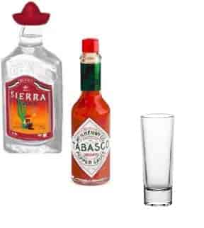 Tequila and tabasco...