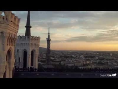 Lyon filmé depuis un drone