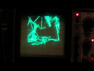 Quake sur un oscilloscope