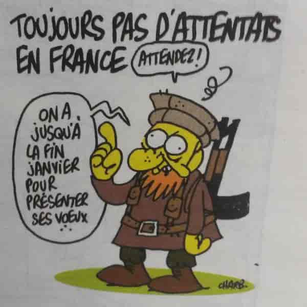 le dernier dessin de Charb... légèrement prémonitoire