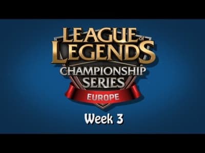 Résumé LCS Europe : week 3 !