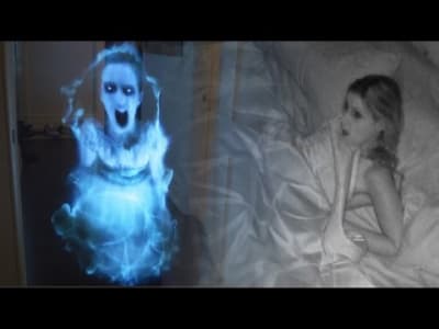 Hologram ghost prank