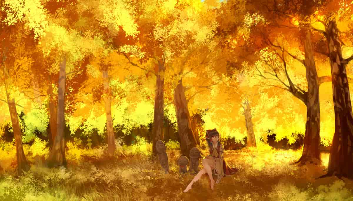 [wallpaper] Reimu autumn