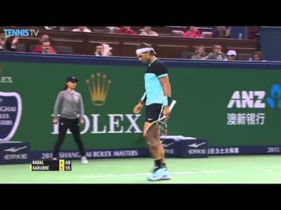 Nadal Hits Triple Shanghai Hot Shot