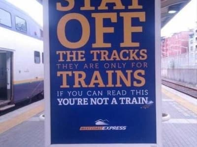 You're not a train