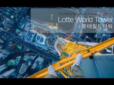 on the roofs : Lotte World Tower