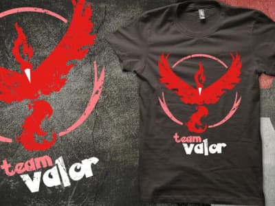 Votez pour les tee-shirt de team pokemon ! #TeamValor