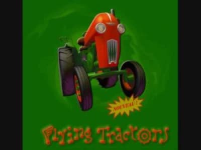 flying tractors - botte de foin dans la maison 