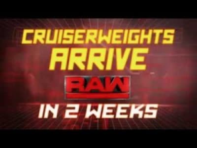 Arrivée de la Cruiserweight Division à Raw 